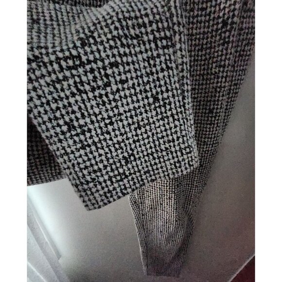 Michael Kors Womens Pants Black White Elastic Waist Pull On Side Button Size S - Picture 2 of 9